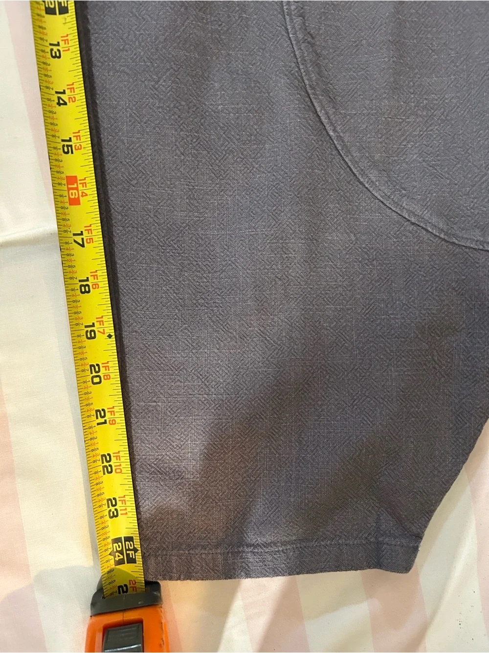 XIMIO Linen Blend Barrel Pants Charcoal Lagenlook Lantern Leg Boho Pull On Sz L